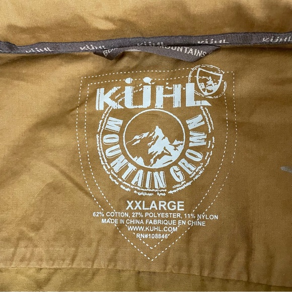 Kuhl Men’s Kullosion Jacket Quicksand Field Utility XXL Water Resistant - Picture 12 of 16